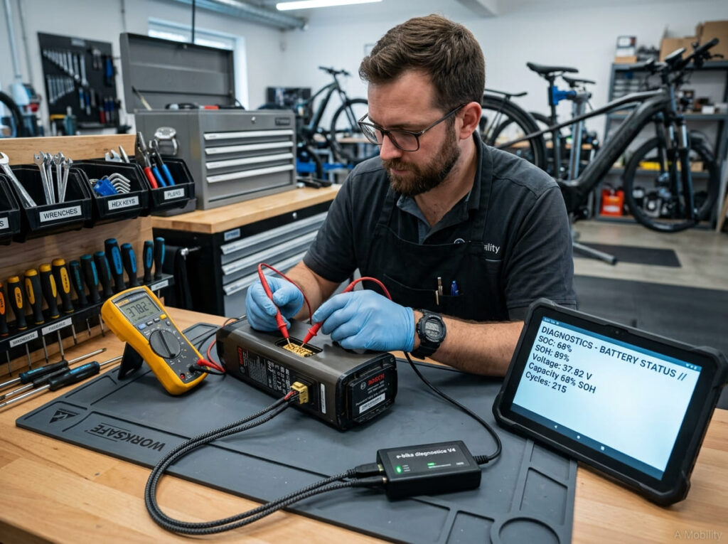 Diagnóstico e hora de trocar a bateria da bicicleta elétrica