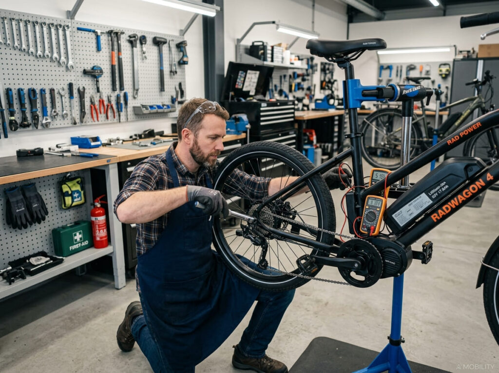 Manutenção e segurança para e-bikes