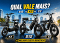 StreetGo S12 vs Nado K3 vs Nado C2: Qual Bicicleta Elétrica Vale Mais a Pena?